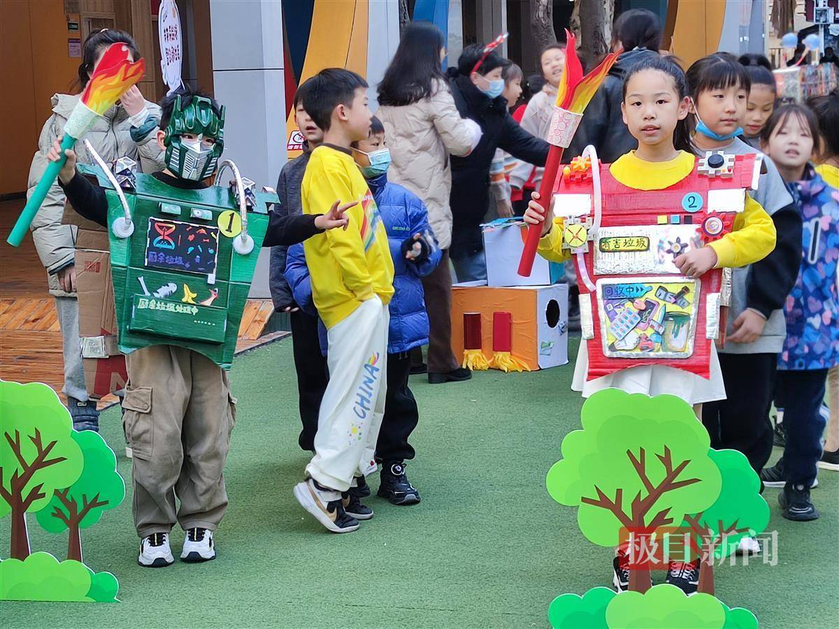 天博世界冠军助阵！小学生巧手打造“零碳”运动会玩乐中传递绿色环保理念(图6)